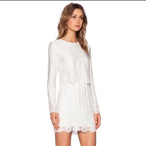 THE JETSET DIARIES white dress long sleeve small